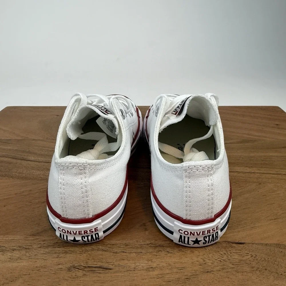 New Big Kids Converse Chuck Taylor All Stars OX White Sneakers‎ Shoes Size 1 Y